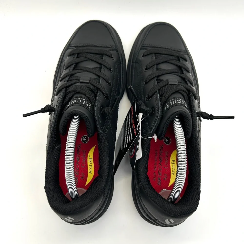 Skechers Arch Fit Arcade SR Work Shoes Womens 10 Black Slip Resistant Sneakers